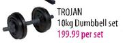 Trojan Dumbbell Set - 10Kg Per Set
