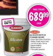 Plascon Micatex White Or Standard Colours-20Ltr