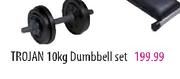 Trojan Dumbbell Set-10kg