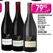 Dimersfontien Pinotage, Shiraz or Cabernet Sauvignon - 1 x 750ml