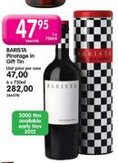 Barista Pinotage In Gift Tin - 6 x 750ml