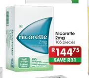 Nicorette 2mg-105 Pieces