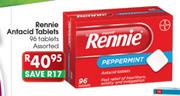 Rennie Antacid Tablets Assorted Tablets-96's