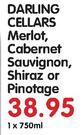 Darling Cellars Merlot,Cabernet Sauvignon,Shiraz Or Pinotage-750ml