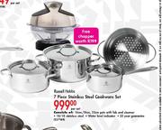 Russell Hobbs 7 Piece Stainless Steel Cookware Set-Per Set