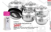 Kenwood 11 Piece Stainless Steel Cookware Set-Per Set
