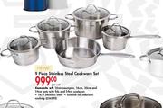 Home 9 Piece Stainless Steel Cookware Set-Per Set