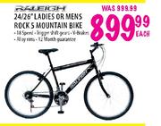 Raleigh 24/26" Ladies Or Mens Rock 5 Mountain Bike-Each