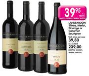 Landskroon Shiraz,Merlot,Pinotage or Cabernet Sauvignon-6 x 750ml