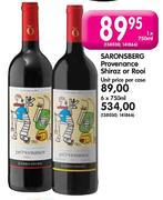 Saronsberg Provenance Shiraz or Rooi-750ml Each