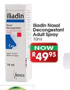 Iliadin Nasal Decongestant Adult Spray-10ml