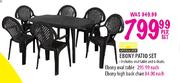 Antracite Ebony Patio Set-Per Set