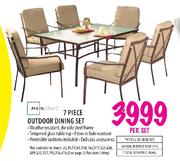 Mainstays 7 Piece Outdoor Dining Set-Per Set