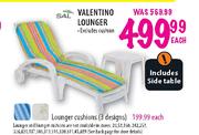 Sal Lounger Cushions(3 Designs)Each
