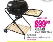 Out & About X-Frame Braai-57cm