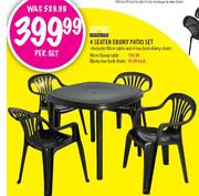 Ebony Low Back Chairs Each