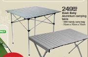 Bush Baby Aluminium Camping Table-70cmx70cmx70cm Each