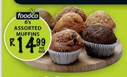 Foodco Assorted Muffins-6's per pack