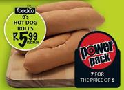 Foodco Hot Dog Rolls-6's Per Pack