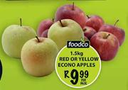 Foodco Red or Yellow Econo Apples-1.5kg Per Pack