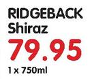 Ridgeback Shiraz-1X750ml