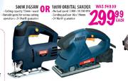 Ryobi Jigsaw-500W Or Orbital Sander-180W Each