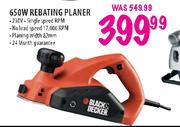 Black & Decker Rebating Planer-650W