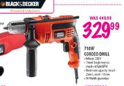 Black & Decker Corded Drill-710W