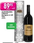 Allesverloren Cabernet Sauvignon In Gift Tube-1x750ml