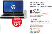 HP630 i3 Notebook+K4201-z Modem+Office 365 Small Business-OnStandard MyGig 2