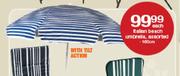 Italian Beach Umbrella-180cm Each