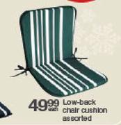 Low-Back Chair Cushion Assorted-Each