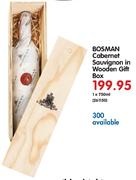 Bosman Cabernet Sauvignon In Wooden Gift Box-1x750ml