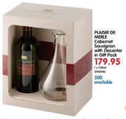 Plaisir De Merle Cabernet Sauvigno With Decanter In Gift Pack-1x750ml