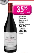 Delheim Cabernet Sauvignon/Shiraz-6x750ml