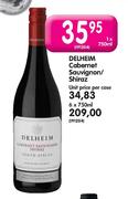 Delheim Cabernet Sauvignon/Shiraz-1x750ml
