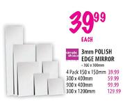Simple Choice 3mm Polish Edge Mirror-300x1200mm