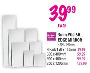Simple Choice 3mm Polish Edge Mirror-900x400mm