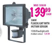 Floodlight With Motion Sensor-150W
