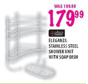 Always Home Eleganza Stainless Steel Shower Unit With Soap Dish
