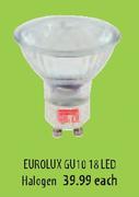 Eurolux GU10 18 LED Halogen-Each
