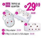 Simple Choice Triple 6A Adapter-Each