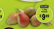 Foodco 1.5kg Pears