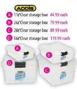 Addis Clear Storage Box-56Ltr Each