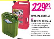 Metal Jerry Can-20Ltr Each