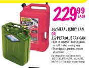 Petrol Jerry Can-25Ltr Each