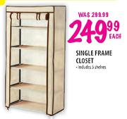 Single Frame Closet-Each