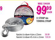 Ratchet Tie Down 4's-4.6mx25mm