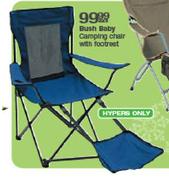 Bush Baby Camping Chair With Footrest-Each