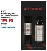 KWV Roodeberg And Dr Charles Niehaus In Gift Box-2x750ml